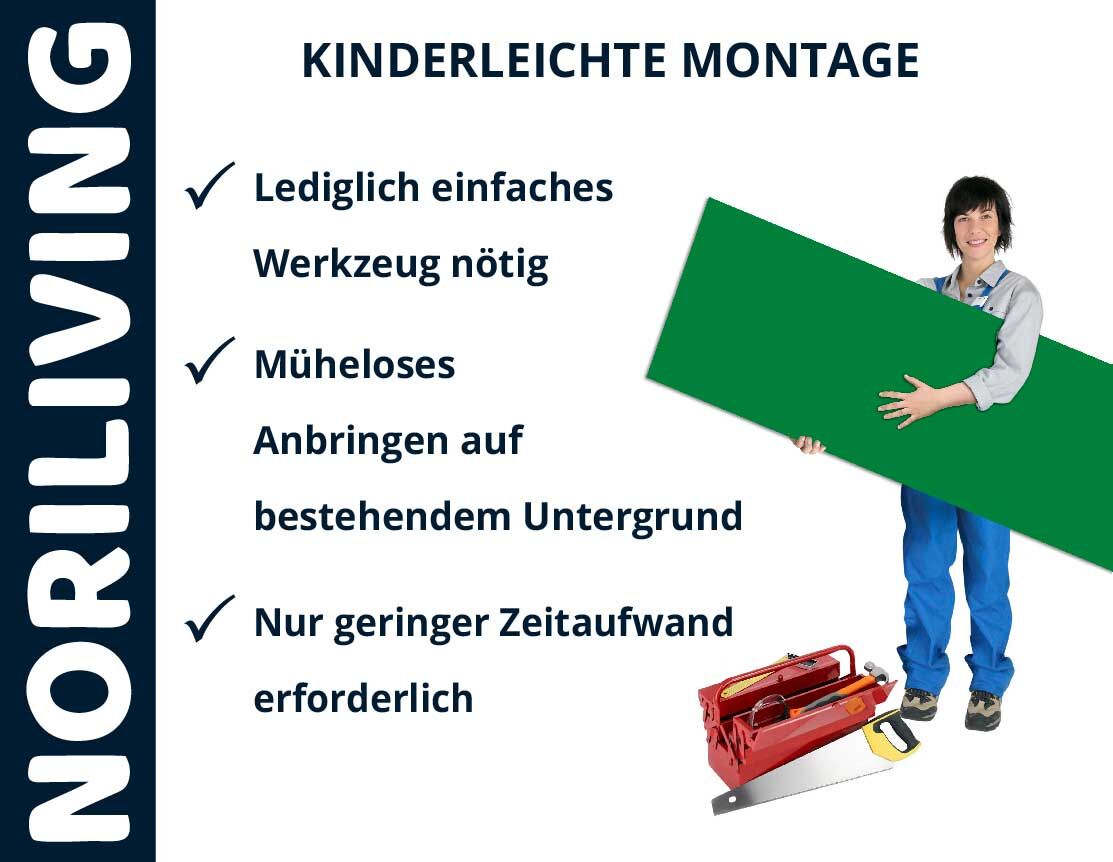 Aufzählung der Vorteile einer Küchenrückwand aus Aluverbund