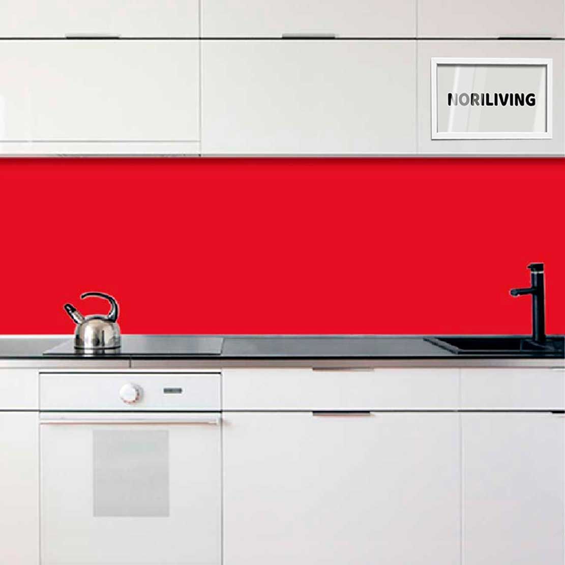 Fliesenspiegel Alu 1-4 teilig Unifarbe Rot 2322