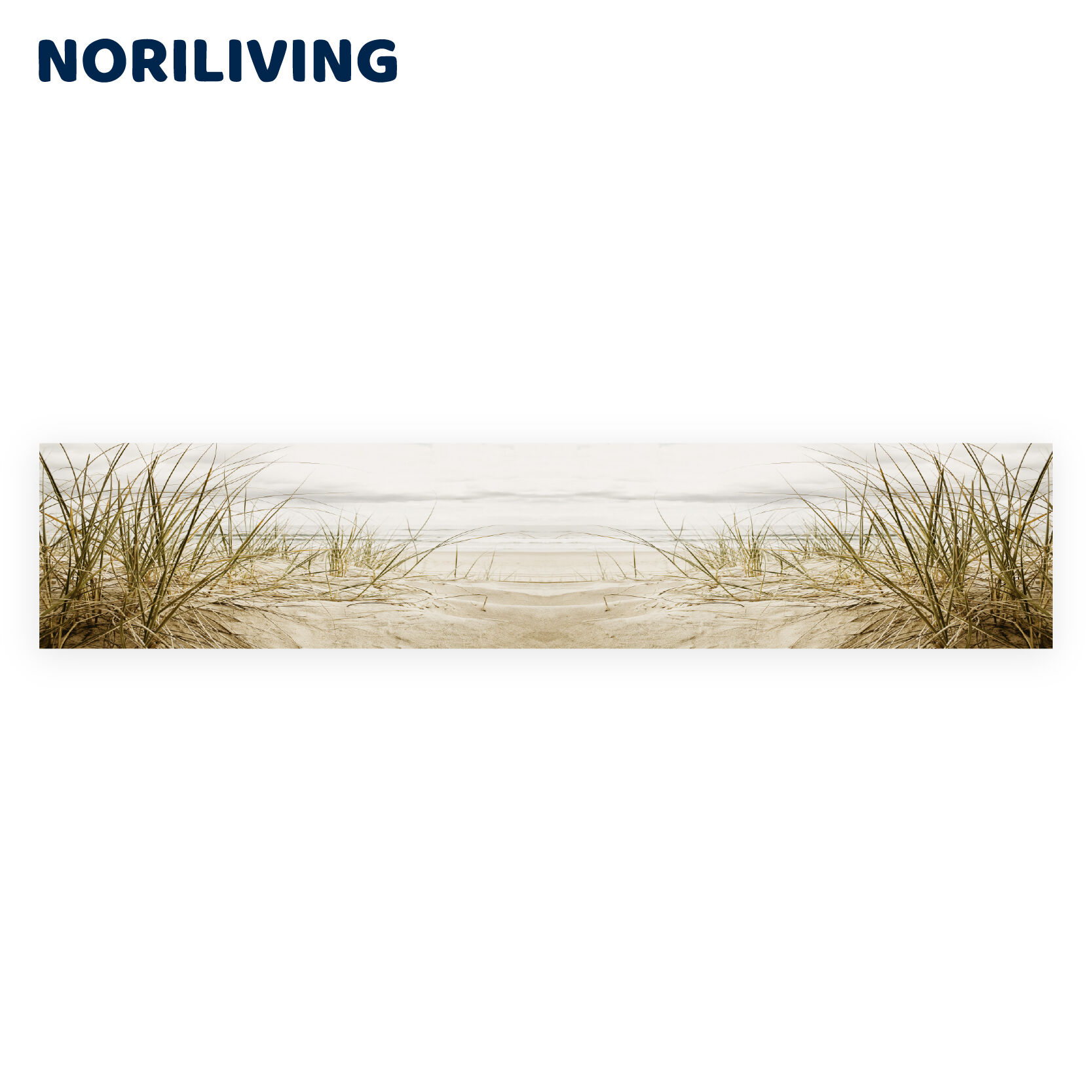 Dekoratives Wandbild mit Strand und Dünen, erhältlich bei Noriliving