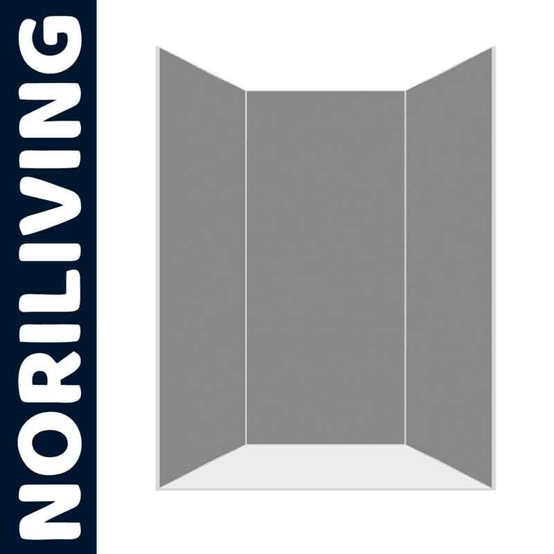 Graue Trennwand von Noriliving, ideal für Wohn- oder Büroräume