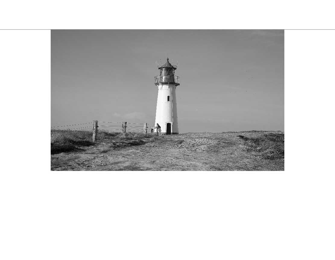 Ansicht des Badrückwand-Motivs Leuchtturm auf Sylt Nordsee 076 schwarz-weiß