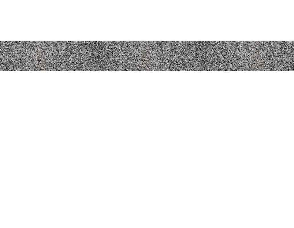 Langes, schmal gefertigtes graues Band mit körniger Textur auf weißem Hintergrund