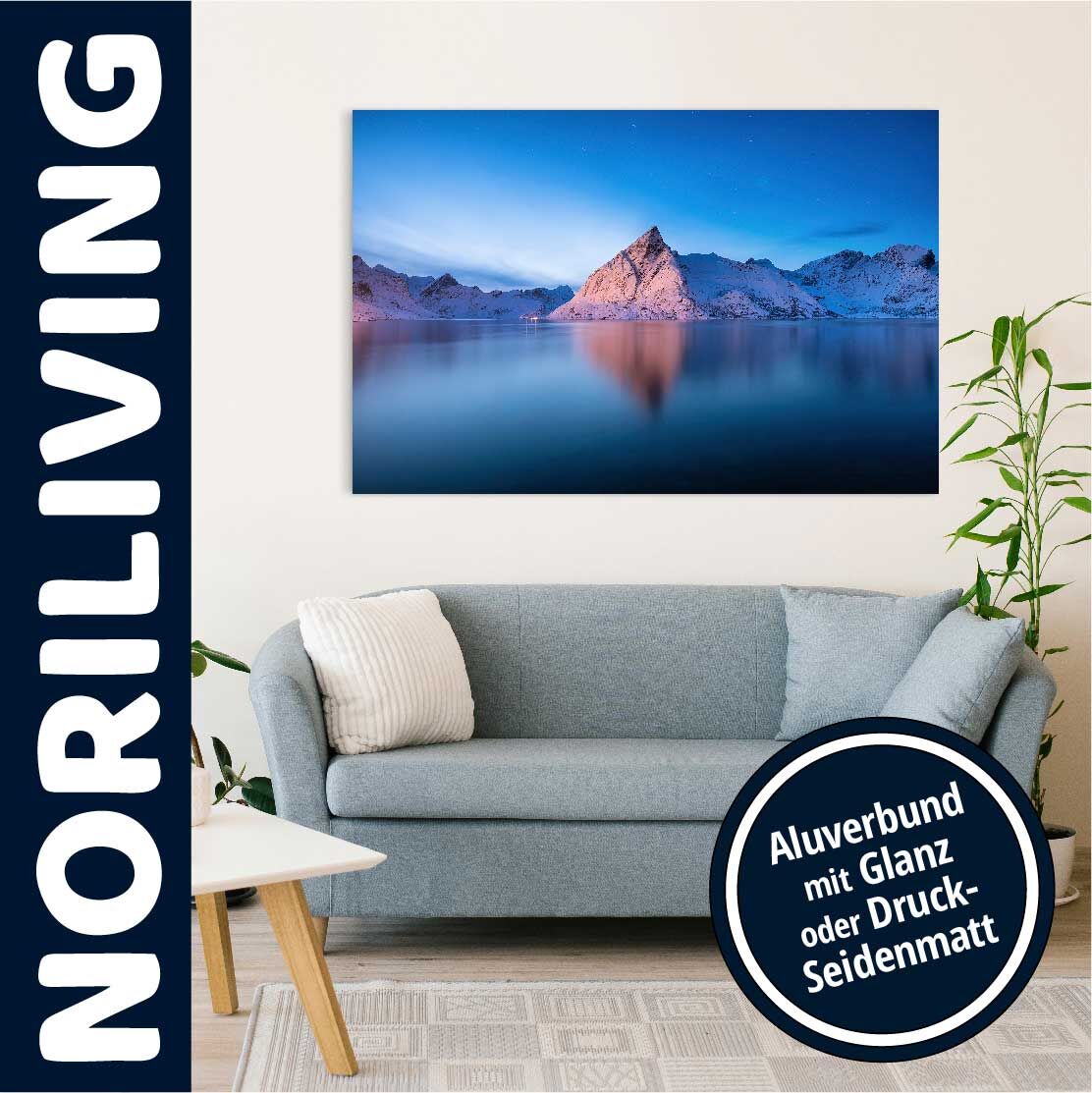 Wandbild Alu See in Norwegen 884