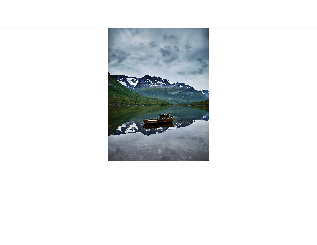 Ansicht des Badrückwand-Motivs Gebirgssee in Norwegen 301