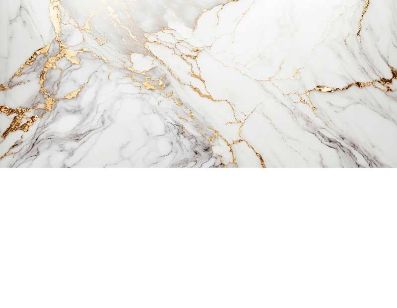 Nahaufnahme einer Marmorplatte mit goldenen Adern für luxuriöse Inneneinrichtung