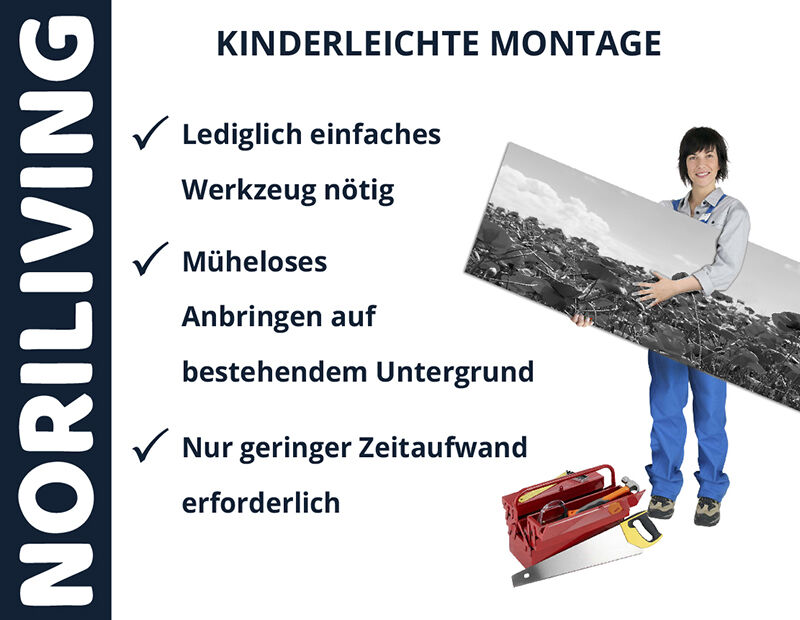 Aufzählung der Vorteile einer Küchenrückwand aus Aluverbund
