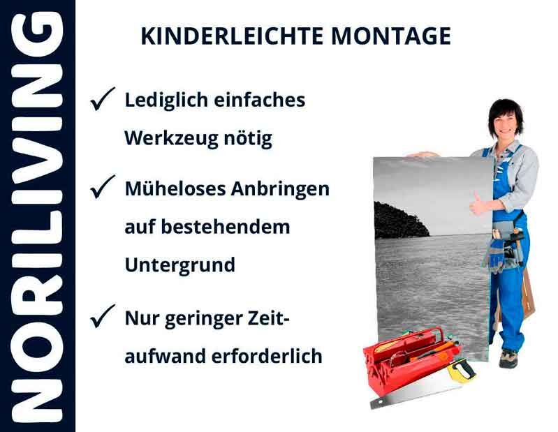 Montageanleitung von Norliving mit einfacher Werkzeugnutzung für schnellen Aufbau