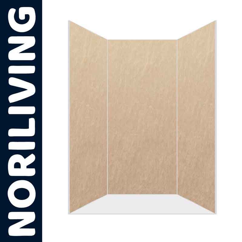 Klappbarer Raumteiler von Noriliving mit Holzmuster