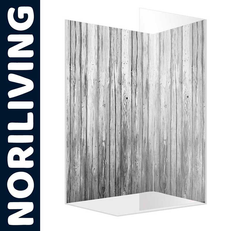 Trennwand von NORILIVING mit rustikalem Holzdesign, ideal für Raumtrennung und Dekoration