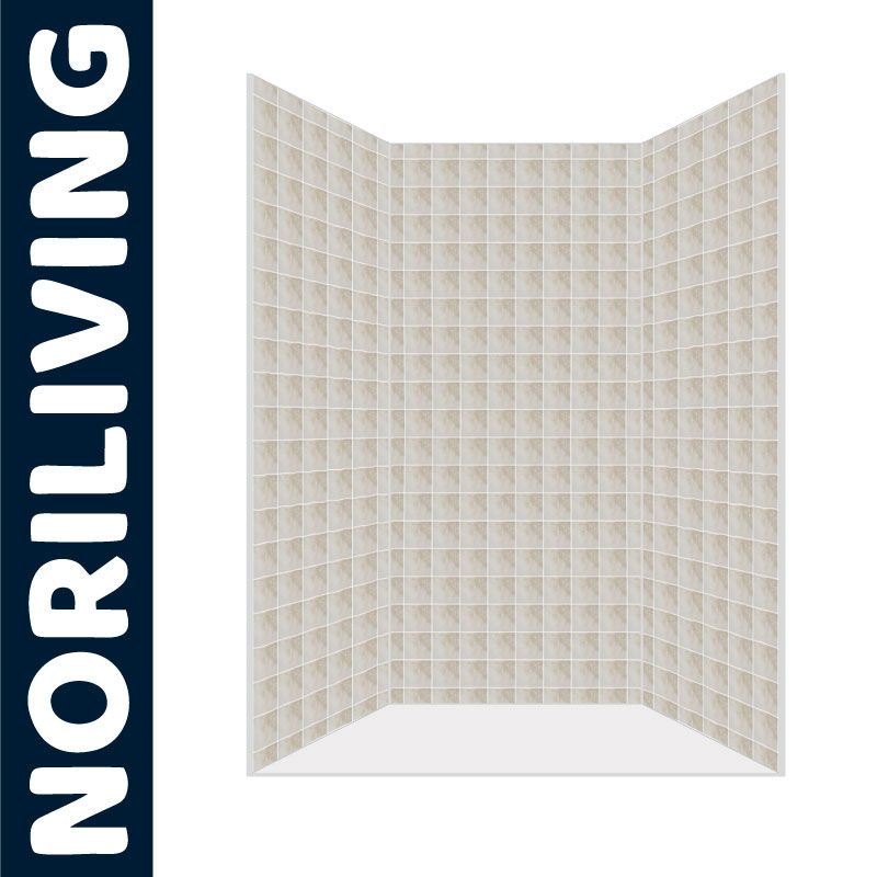 Abbildung von beigen Eck-Kacheln von Noriliving für Wände, modernes Design