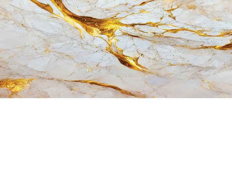Nahaufnahme von elegantem Marmor mit goldenen Adern