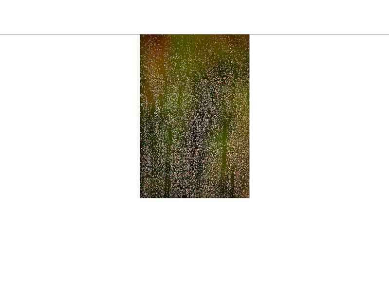 Abstrakte Malerei mit grün-schwarzem Hintergrund und glänzenden Glitzereffekten darauf