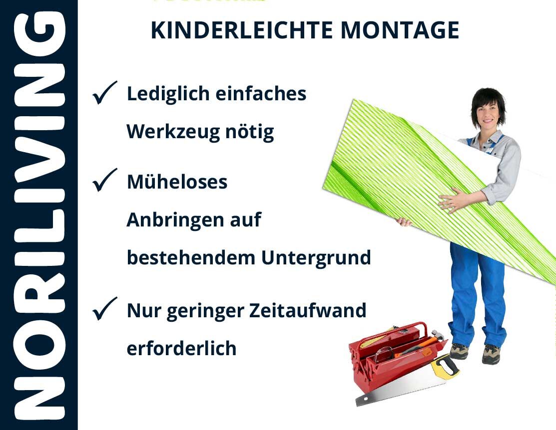Aufzählung der Vorteile einer Küchenrückwand aus Aluverbund