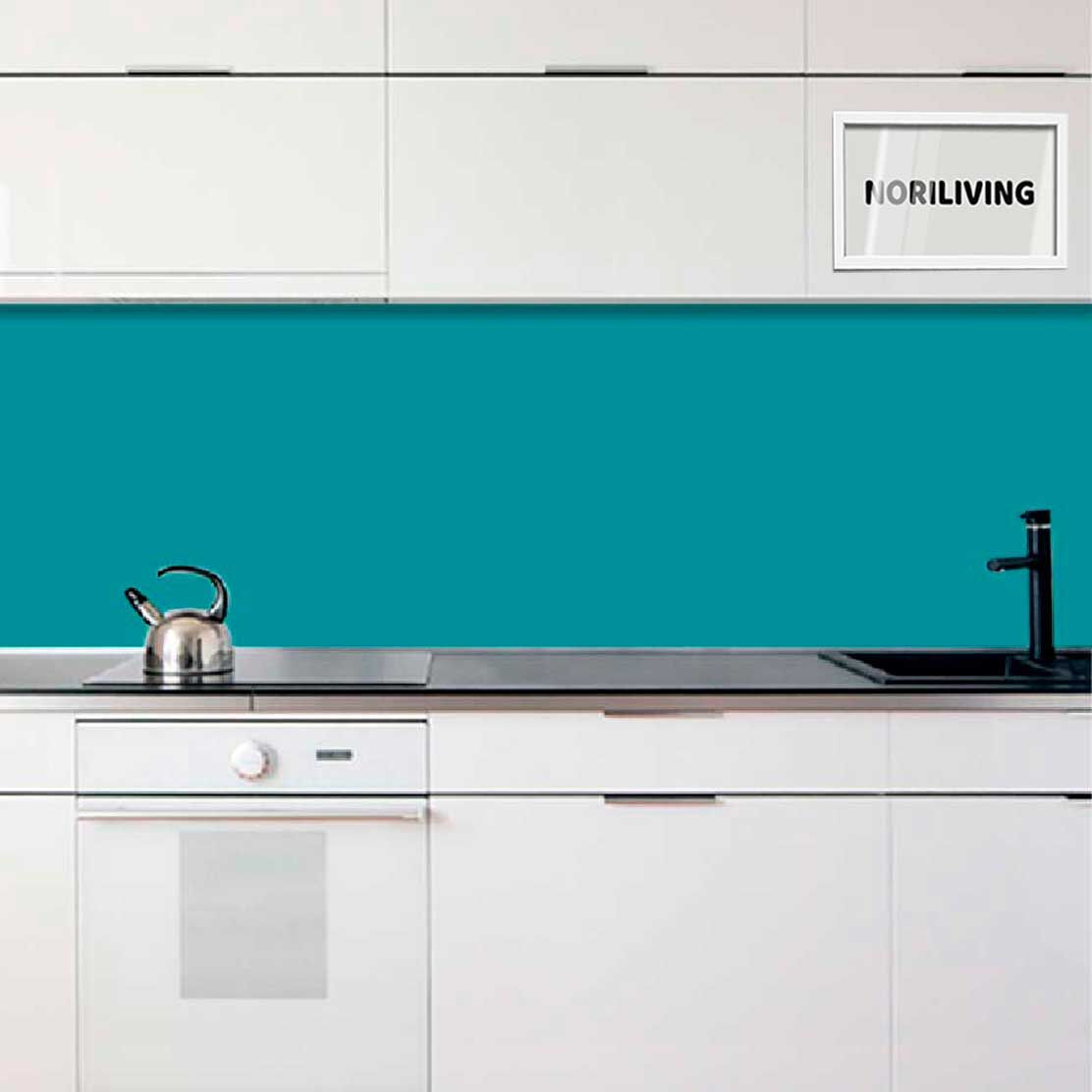 Fliesenspiegel Alu 1-4 teilig Unifarbe Türkis 2353