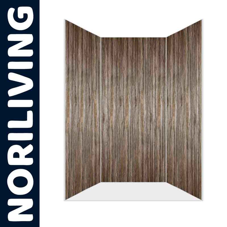 Brauner Holz-Raumteiler von Noriliving