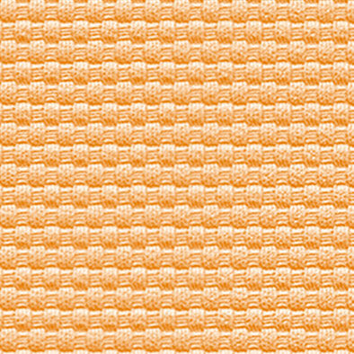 Gewebtes orangefarbenes Textilmuster in Nahaufnahme