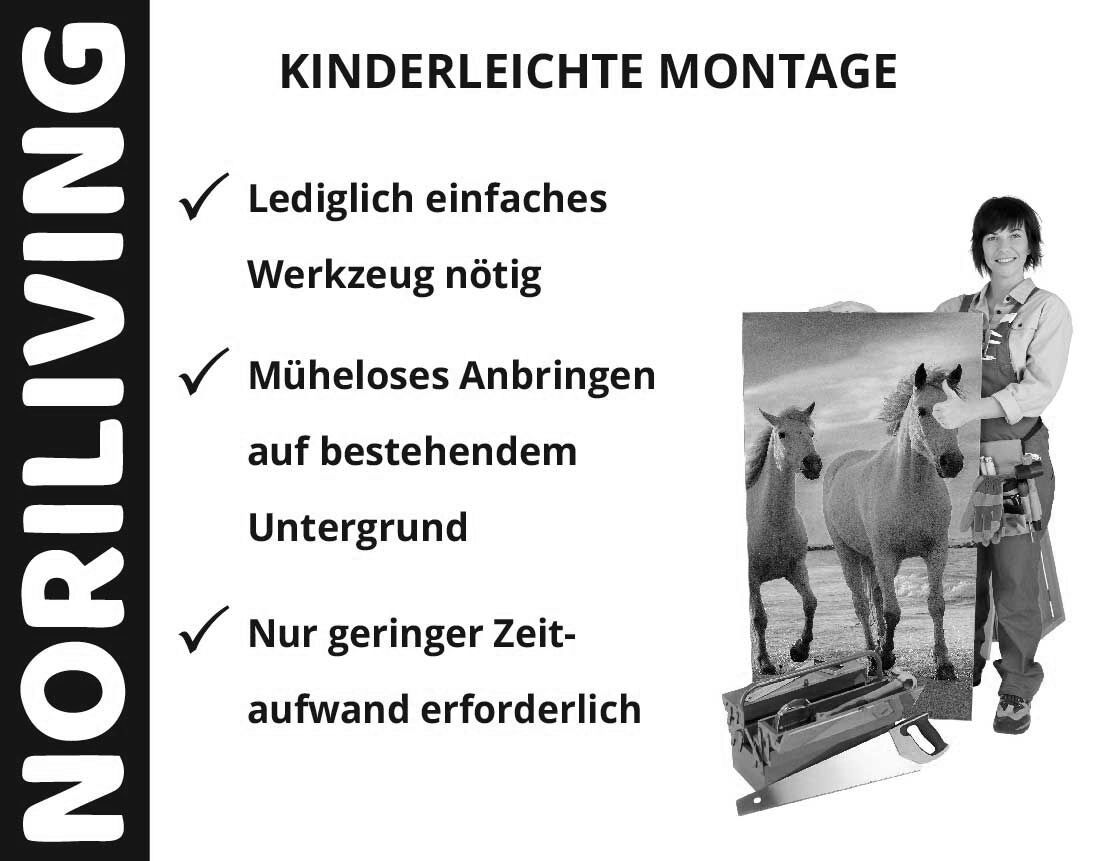 Aufzählung der Vorteile einer Badrückwand aus Aluverbund