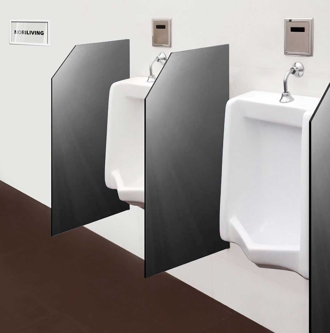 in der Toilette eingebaute Schamwand mit Motiv Unterwasser - Tiefblaues Meer 384 schwarz-weiß