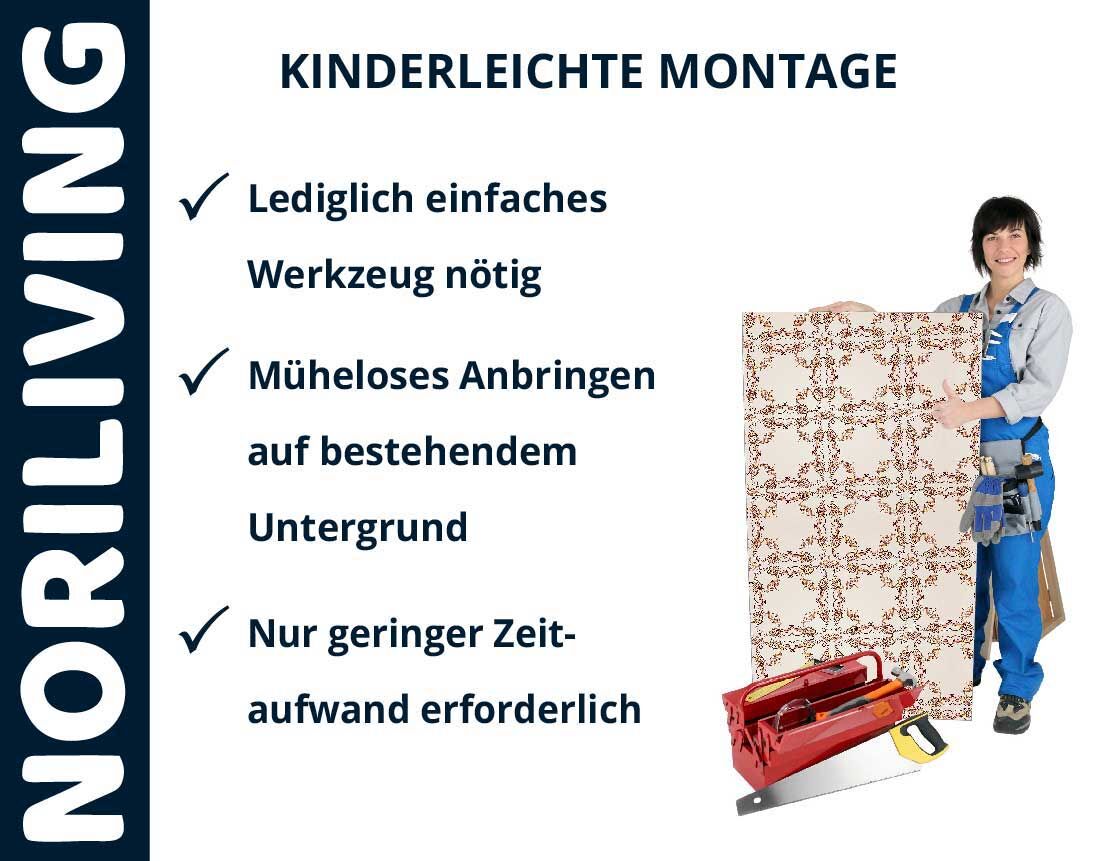 Montageanleitung für Wandverkleidung mit einfacher Werkzeugausstattung