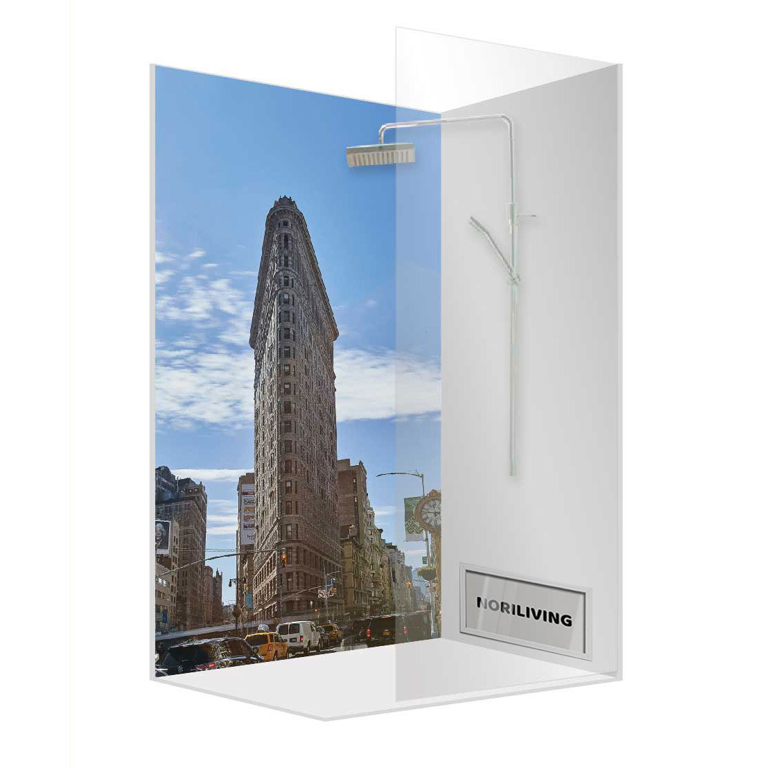 Abbildung einer Einzel-Duschrückwand mit Motiv Flatiron Building New York 727