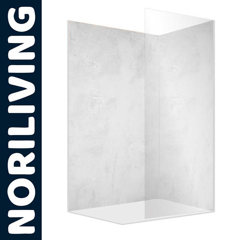 Moderner Duschwand aus Glas von NORILIVING mit schlichtem Design