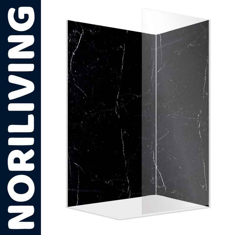 Duschwand in Marmoroptik von NoriLiving