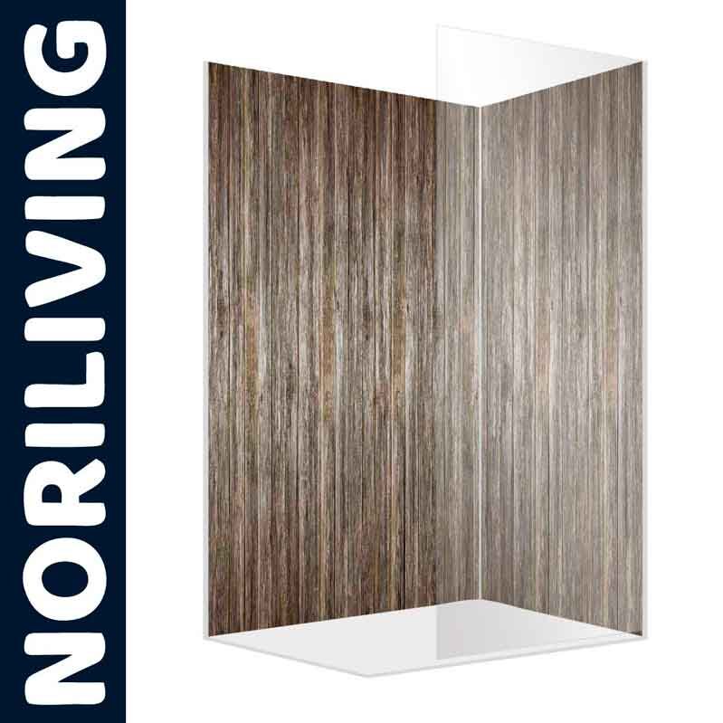 Duschwandverkleidung mit Holzeffekt von NORILIVING