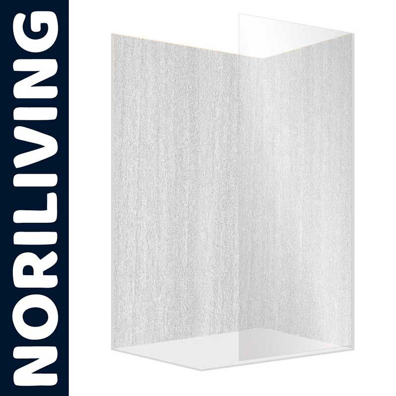 Duschabtrennung von NORILIVING aus Glas mit dezentem Design für moderne Badezimmer
